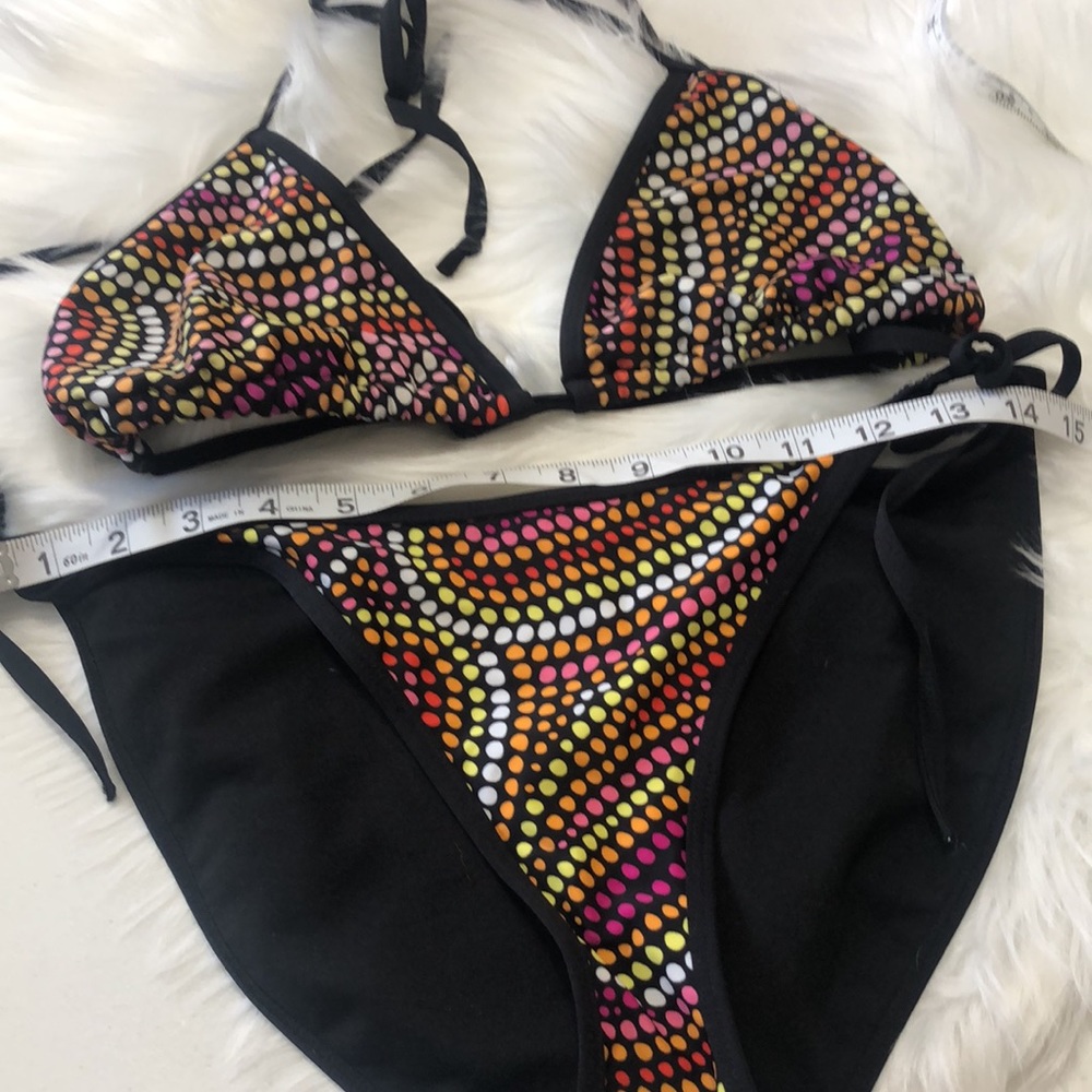 Swimsuit Castaways 2 pc polka dot Bikini size Large - Picture 3 of 4